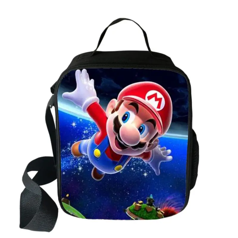 Мультяшный Марио Bros Sonic Boom Hedgehogs сумка для еды на пикник дорожная сумка для хранения еды Детская сумка для мальчиков и девочек Bento сумка-мессенджер - Цвет: 004