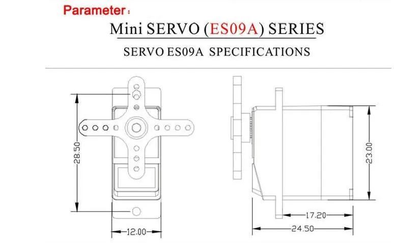 1 шт. EMAX ES09A ES09D ES09MA ES09MD сервопривод с двойным подшипником для вертолетов Trex 450 RC