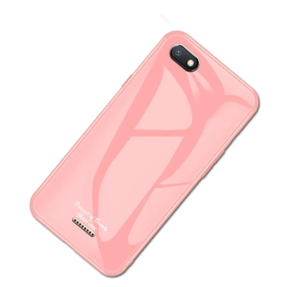 Чехол для Xiaomi mi 9/9Se/9 Explorer/mi 8/8 Se/8 Lite/Red mi 7/6A/Note 7, милый разноцветный ударопрочный стеклянный чехол для задней панели телефона - Цвет: pink