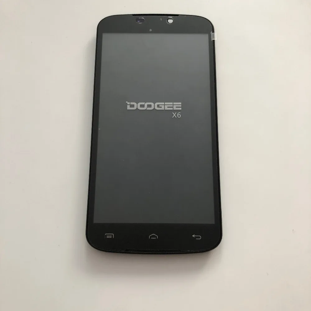 Используется Doogee X6 ЖК-дисплей + сенсорный экран рамка дигитайзер сборка Замена
