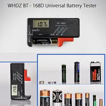 BT-168D Universal Digital Battery Tester LCD AA/AAA/C/D/9V/1.5V Button Cell Battery Voltage Tester Checker