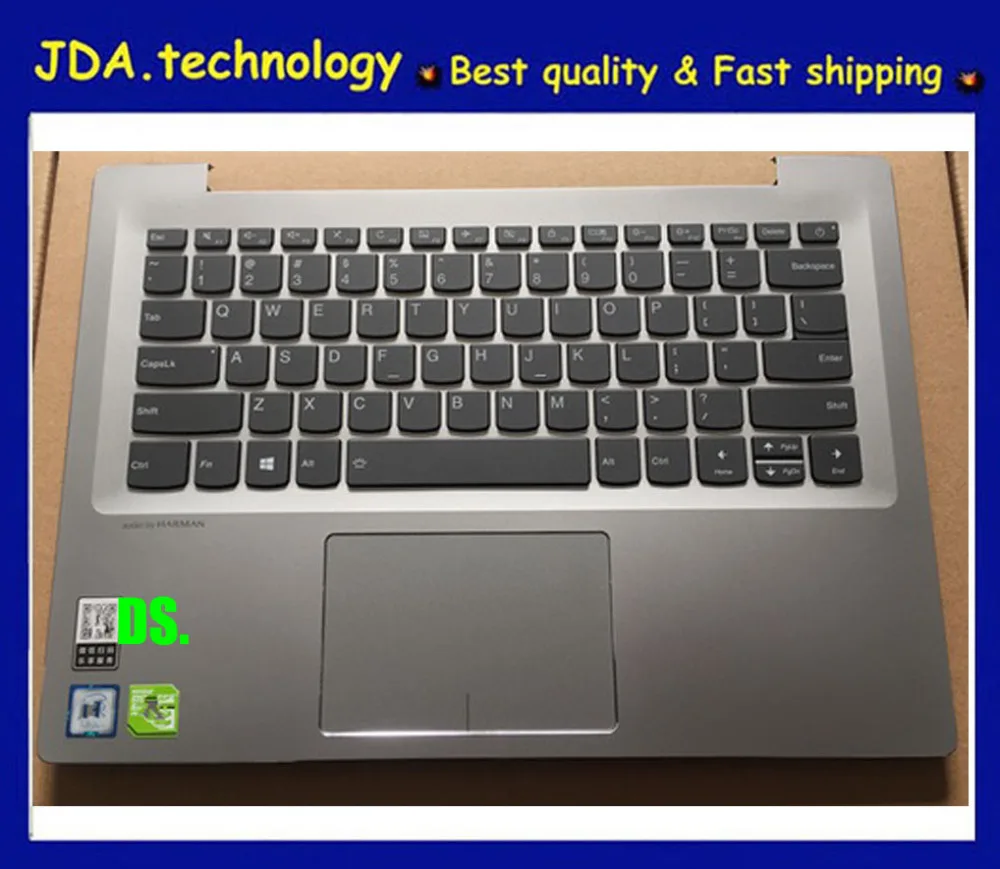 Wellendorff новая подставка для рук для lenovo IdeaPad 520s-14 7000-14 США клавиатура верхний чехол с тачпадом, серебристый