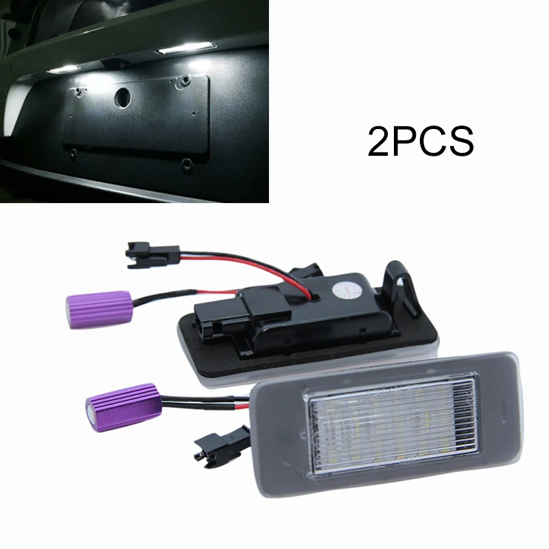 2 Pcs Car Accessories LED License Number Plate Light font b Lamp b font for Opel
