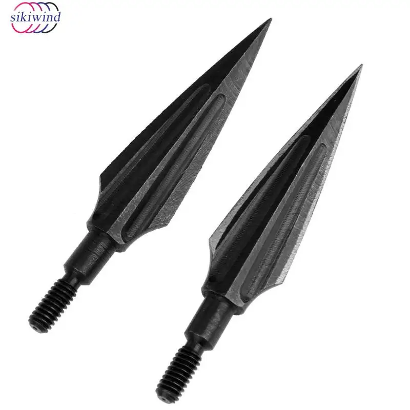  4pcs Crossbow High Carbon Steel Shoot Outdoor Hunting Archery Arrow Heads Tips Bow Broadheads Points Arrowheads for Compound 