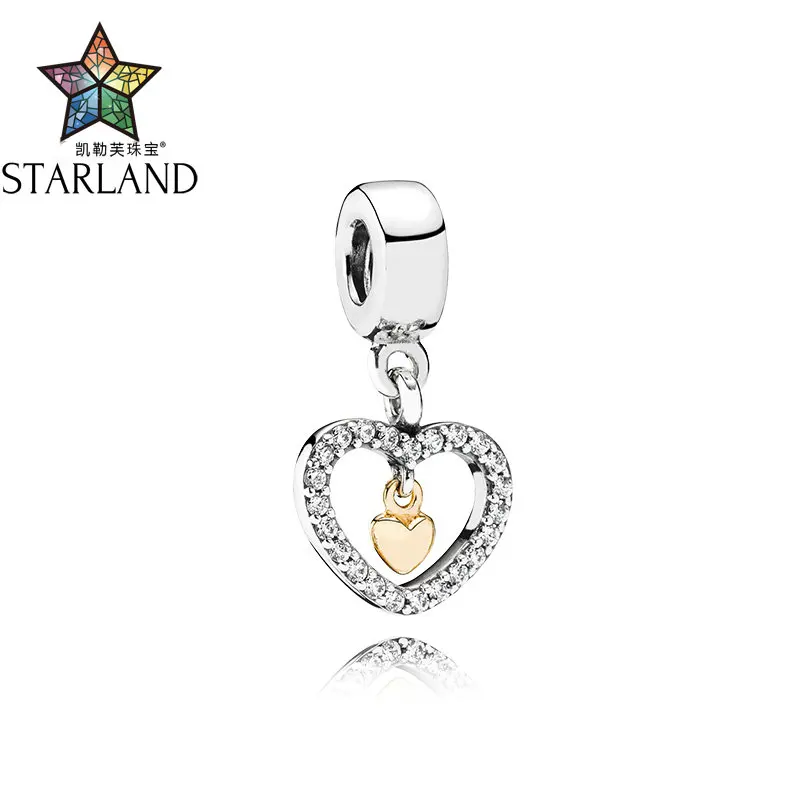 

XINHUI 100% 925 Sterling Silver Charm Bracelet Lock Of Love Charm Bead Padlock Pave CZ DIY Jewelry For Women Bracelet Gift