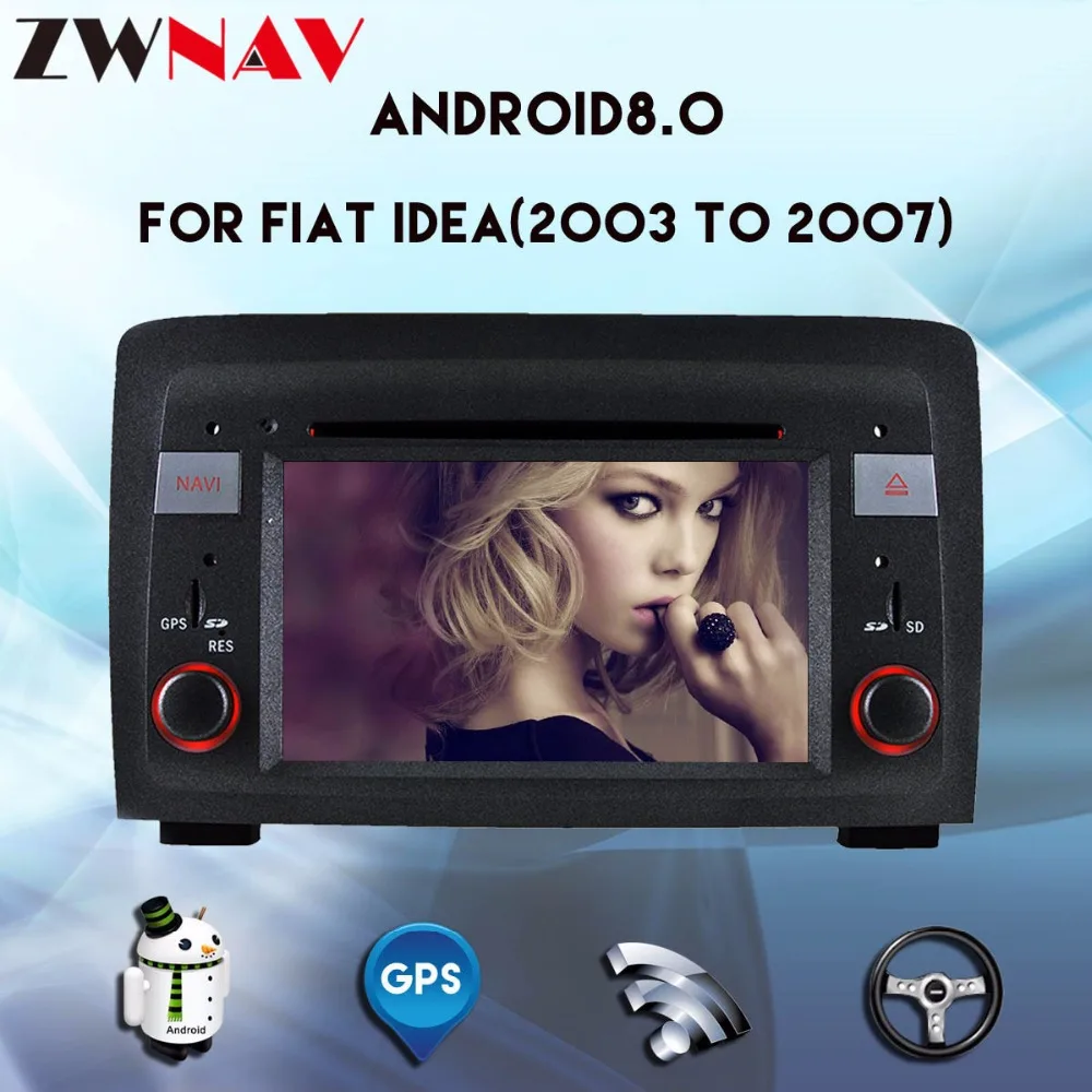 buy 4GB RAM Android 8.0 Car multimedia player GPS Navigation Headunit For Fiat Idea Lancia Musa 2003 2007 car dvd radio Autostereo