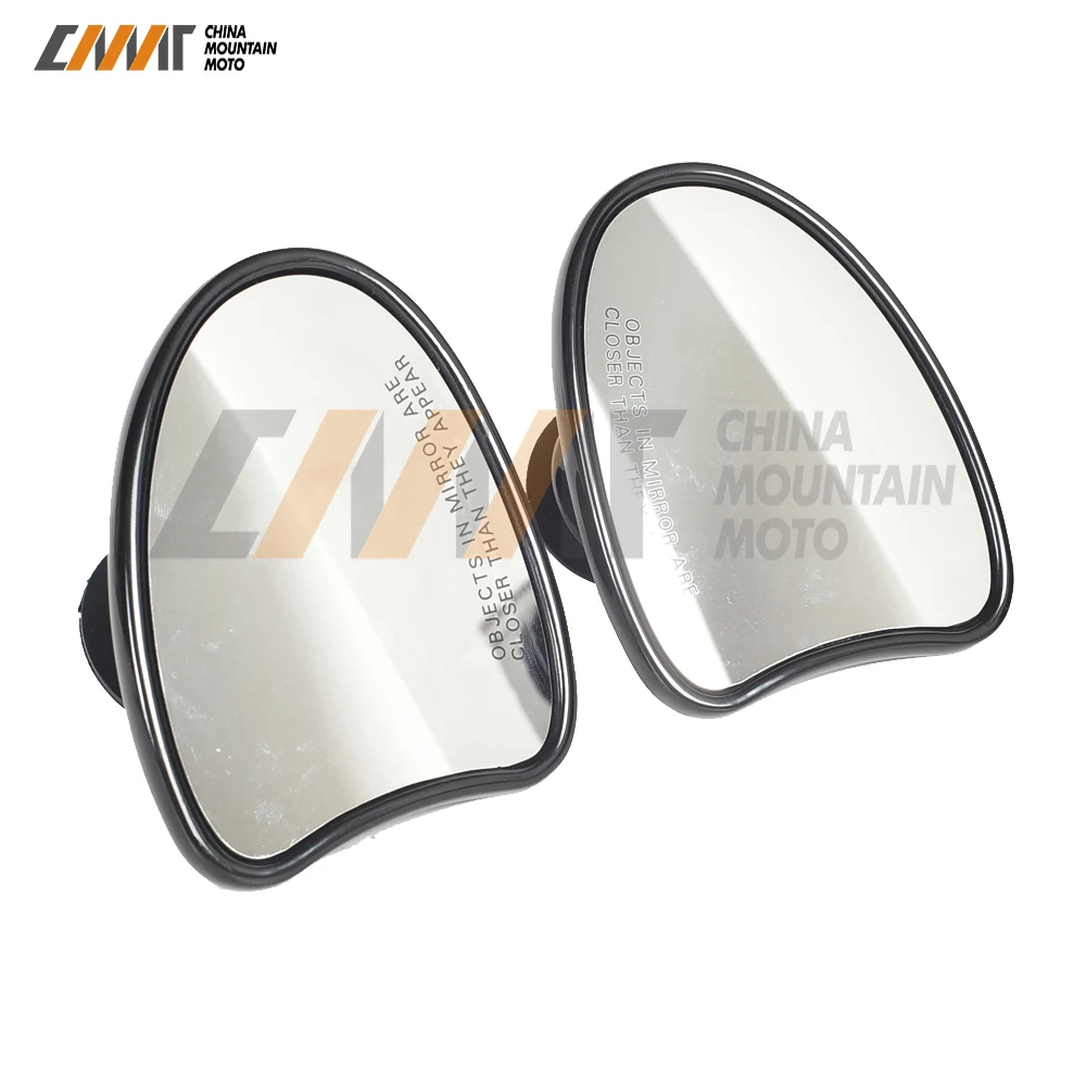 

Black Cut Motorcycle Accessories Batwing Fairing Rearview Mirror Case for Harley Davidson Touring Electra Street Glide 2014-2018