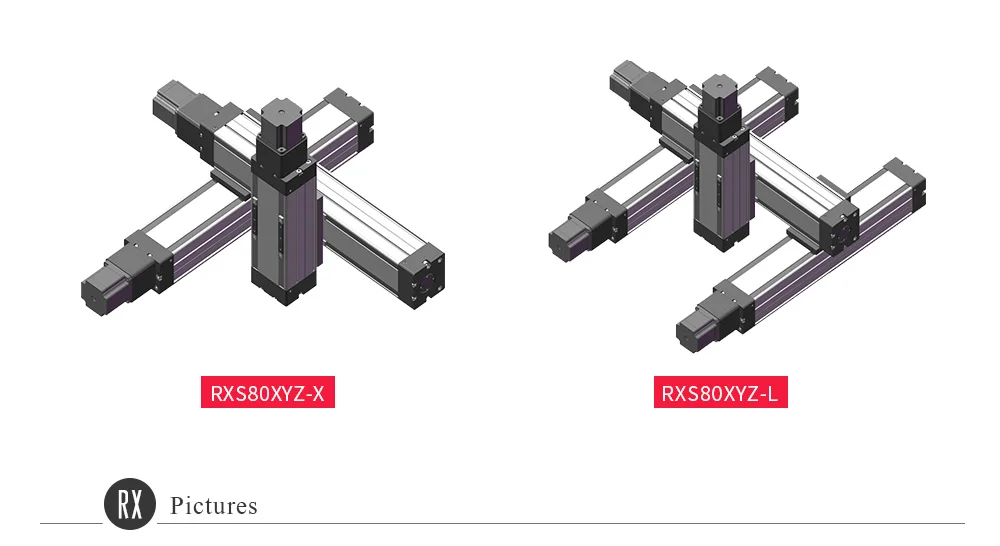 RXS-80XY-S XY сценический шариковый винт ЧПУ линейная направляющая модуля рельс движения слайд стол привод Nema 24 шаговый Роботизированный рычаг комплект стержень