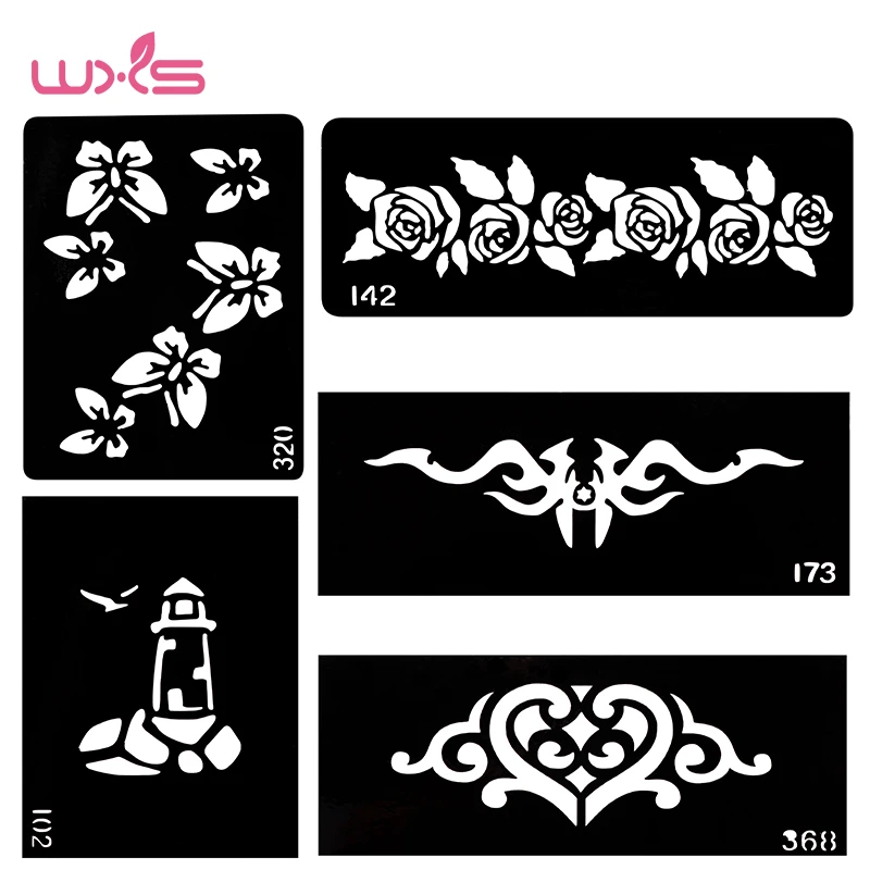 temporary tattoo stencils and ink