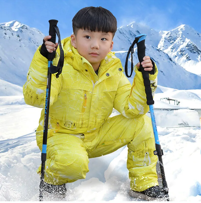 

2018 Children school girl boy 4 6 8 10 design outdoor ski Snow suits jacket brand quality winter clothes outwear kids boy girl