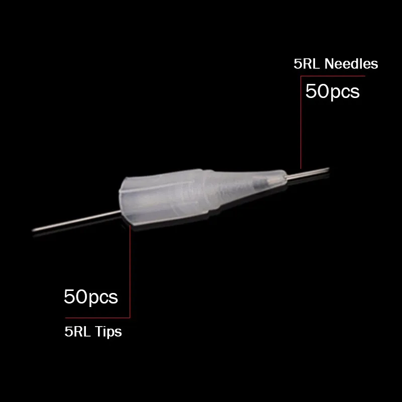 50 шт. 5RL микроблейдинг иглы для электрической бровей татуировки ручка Перманентный макияж аксессуары