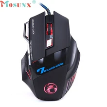 Mosunx gamer sem fio cs go 3200 dpi светодиодный оптический 7D USB Проводная игровая мышь для ПК ноутбука игровая мышь