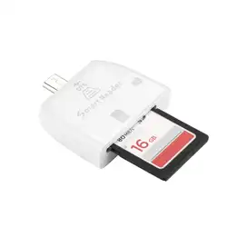 Высокое качество Новый Micro USB OTG Card Reader USB 2,0 SD/TF чтения карт памяти 2 в 1 для телефона smart Card Reader l0808 #3