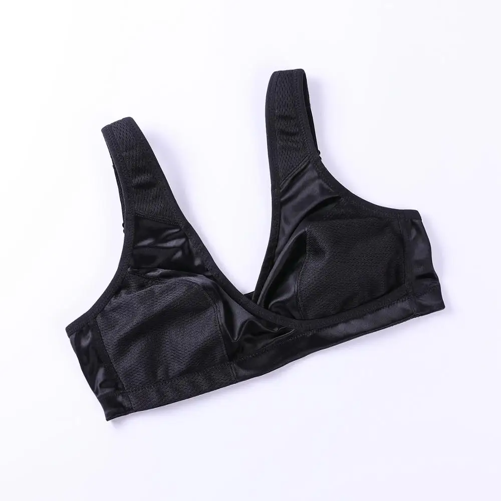 Women's Low Impact Wire Free Comfort Cross Wrap Active Yoga Sports Bra