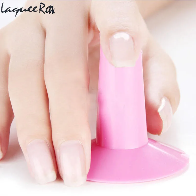 

2PCS Soft Nail Art Pink Finger Support Stand Rest Holder For Gel Polish 3D Painting Drawing Coating Salon Accessories