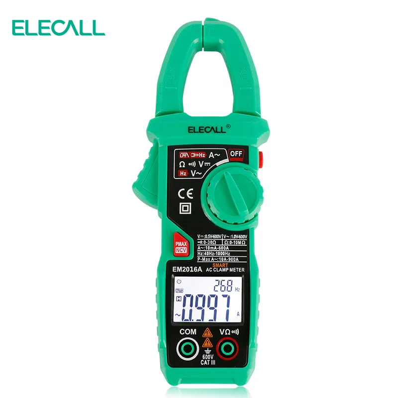 ELECALL EM2016A 6000 Count Smart Measurement Digital Clamp Meter