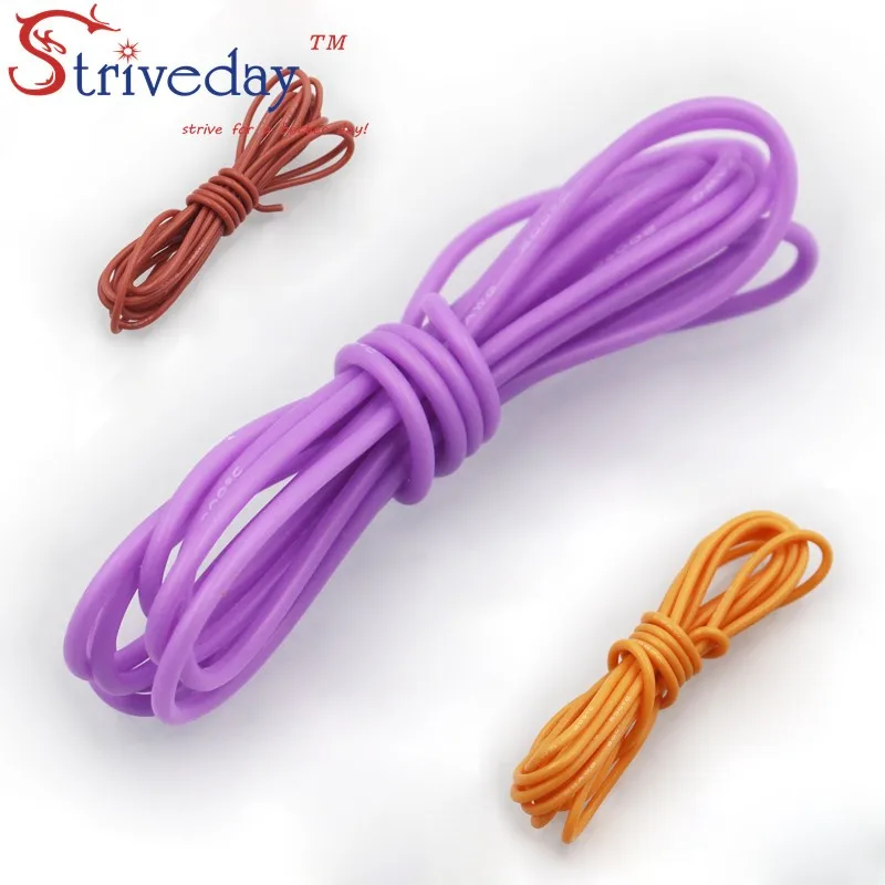 5 м/лот 16.4ft 24AWG гибкий силиконовый кабель провода RC кабель медный стоячий провод мягкие электрические провода кабель для DIY