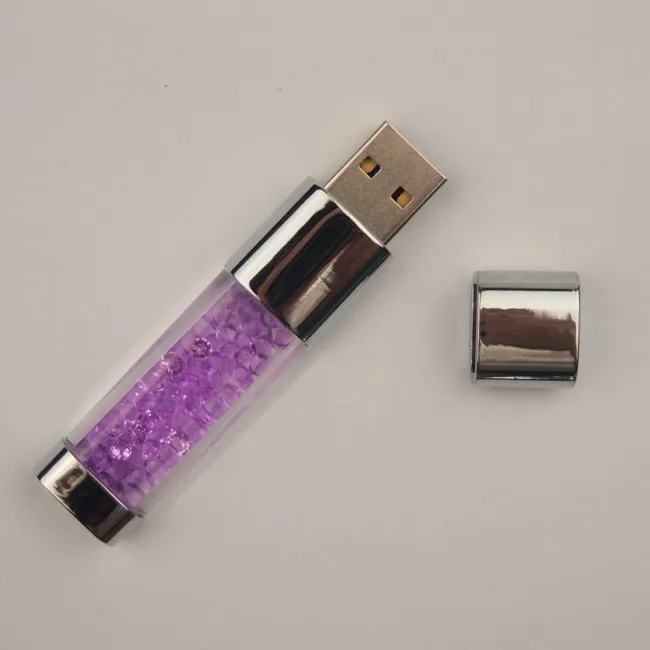 Crystal LED light Pen drive 128MB 4GB 8GB 16GB 32GB gadget USB pendrive 64GB Custom USB Flash Drive usb2.0 PenDrive memory Stick 16 gb flash drive