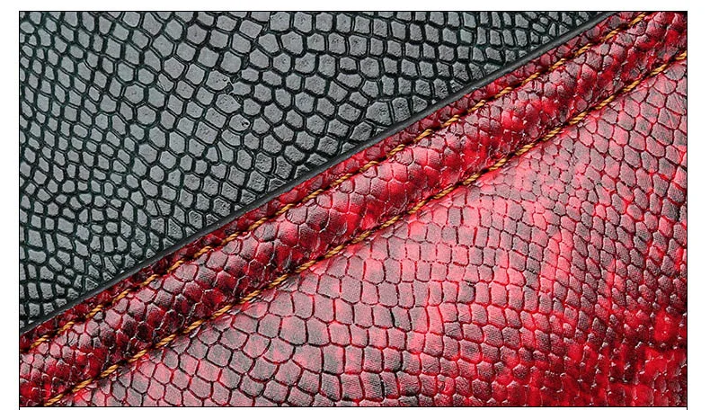Female Designer Luxury Tote Stylish Snake Skin Print Handbag for Women Big Fashion Leather Shoulder Bag Panelled Crossbody Purse (10)