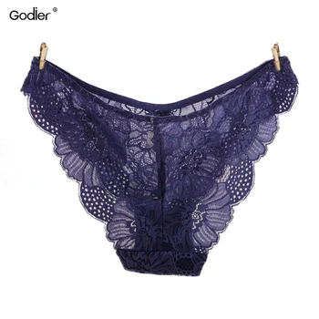 

Godier 3 pcs Women underwear briefs sexy lace women Panties Solid Low-Rise seamless Cotton Briefs Ladies Girls Panties S M L XL