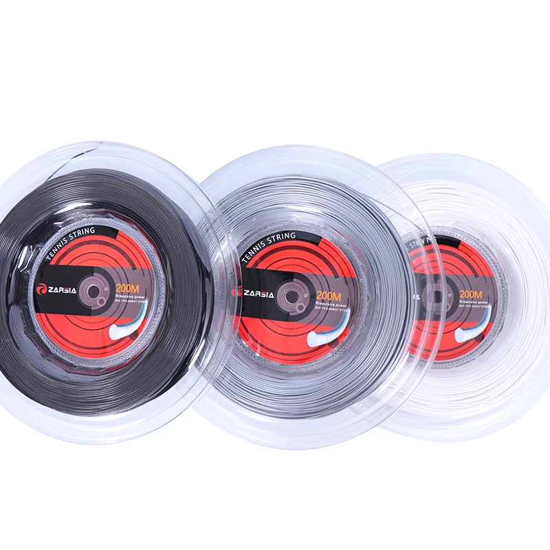 

1 big Reel ZARSIA New Tennis racket Strings Power Rough Polyester tennis string tennis racket strings 17G/1.25 mm