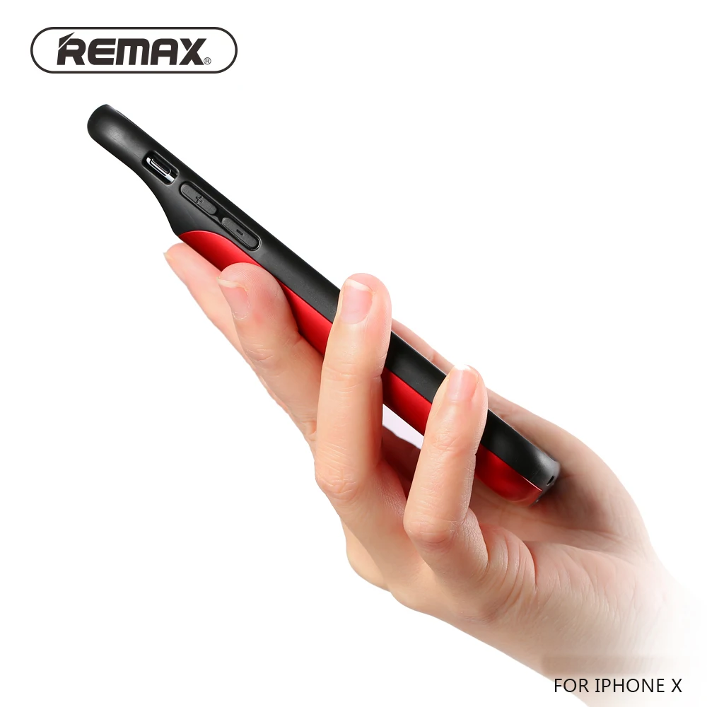 Чехол для зарядного устройства remax 3200 мАч для iPhone X из мягкого ТПУ и АБС-пластика, портативный чехол для внешнего резервного зарядного устройства, чехол для зарядки