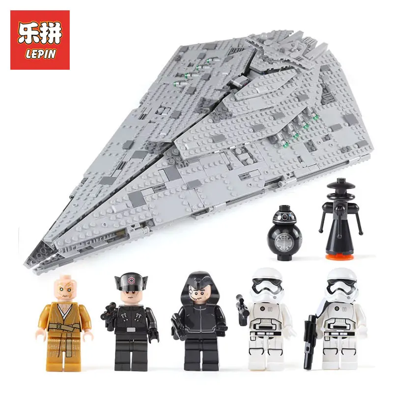 

Lepin 05131 1585Pcs STAR WARS Series The First order Destroyer LegoINGlys 75190 model Building Blocks Bricks Toys for boys