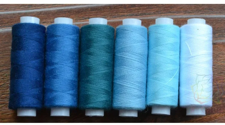 30 шт. высокое качество полиэстер швейные нитки красочные нитки швейные принадлежности нить машина вышивка промышленная