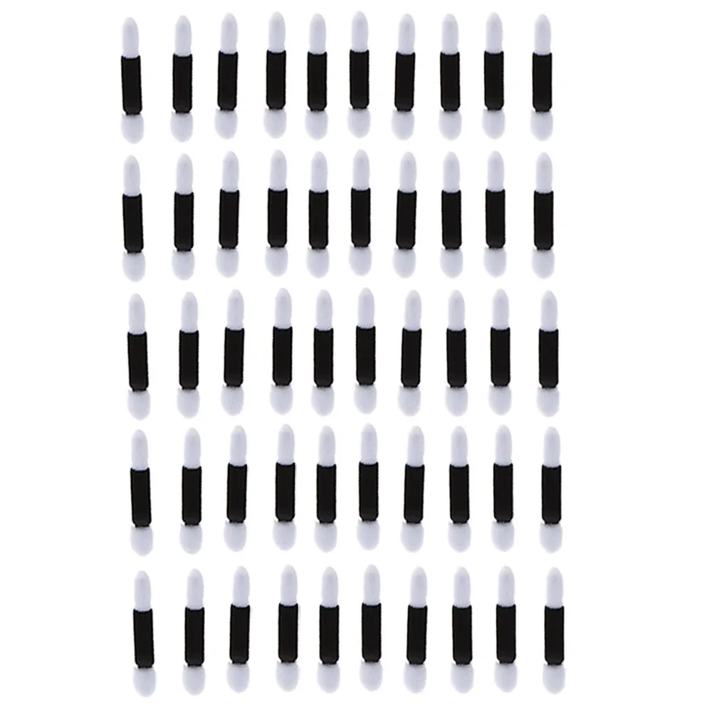 

Out top 50pcs Eye Shadow Sponge Brushes Cosmetic Tool Brush For Eyeshadow Makeup Brush c0921