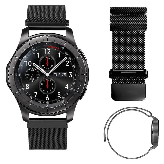 22 MM Magnétique Boucle Pour Samsung Gear S3 Classique S3 Frontière Bande de Montre Bracelet Bracelet