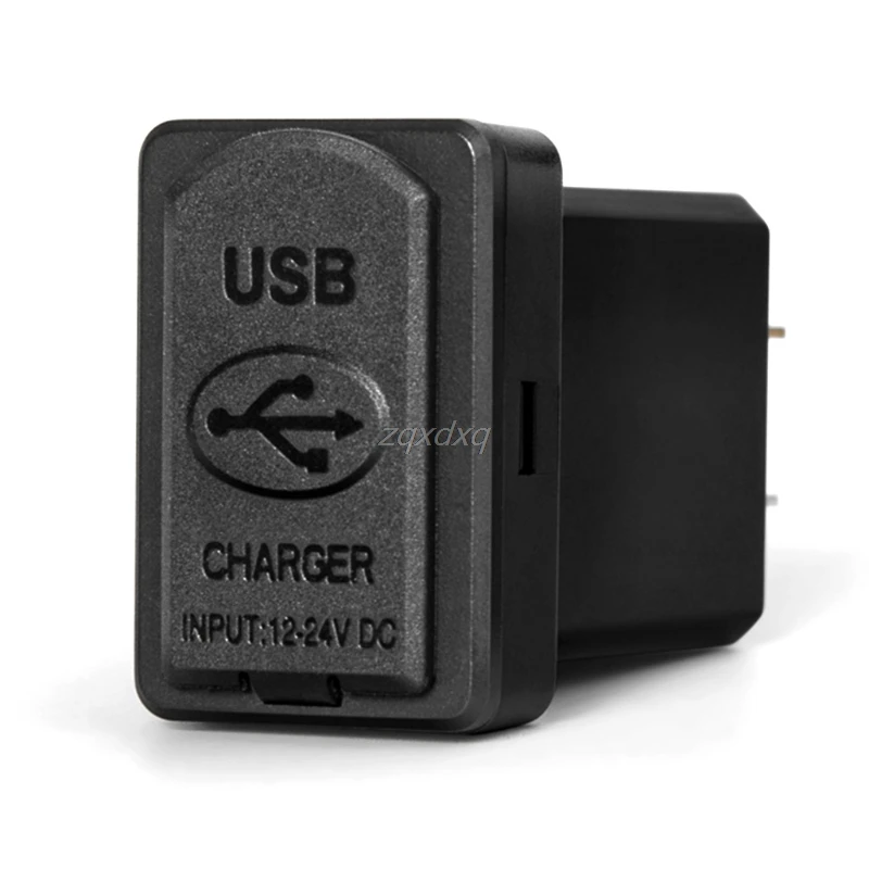 12V Dual USB Автомобильное зарядное устройство светодиодный вольтметр 4.8A адаптер питания для Toyota смартфон и Прямая поставка