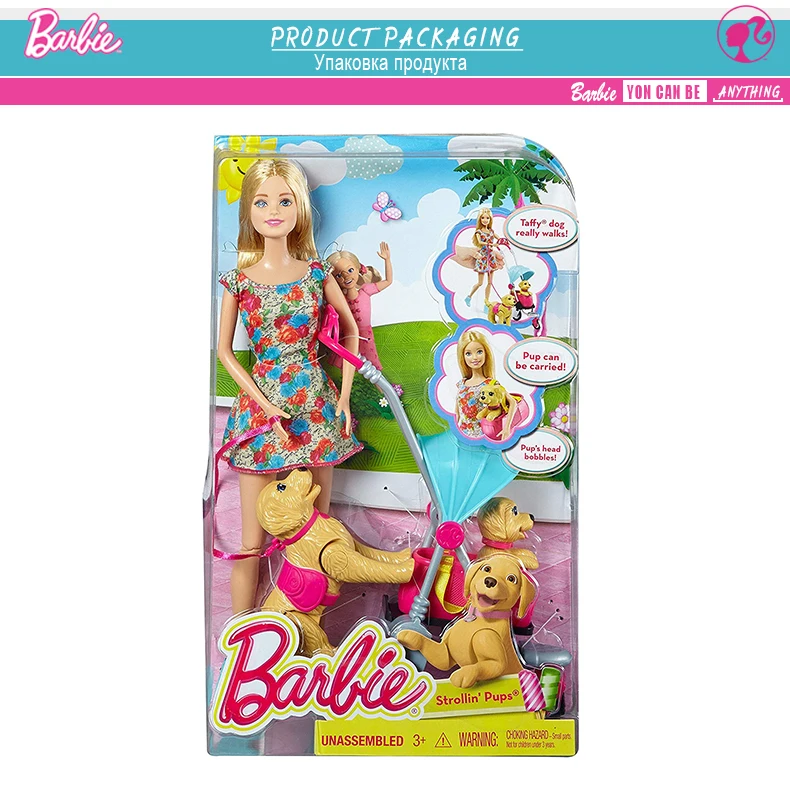 Бренд Barbie, модные куклы, модель велосипеда, игрушка для собак, для верховой езды, для девочек, подарок на день рождения, Barbie Boneca DWJ68