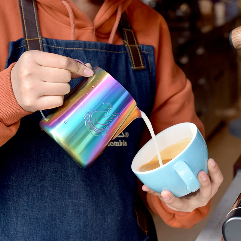  Fantastic Kitchen Stainless Steel Milk frothing jug Espresso Coffee Pitcher Barista Craft Coffee La - 32983019476