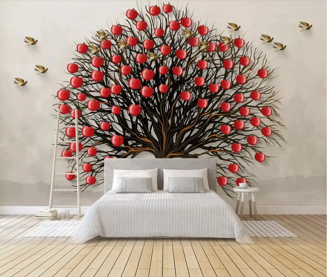 3D тисненые деньги дерево обои для спальни контактная бумага домашние настенные изображения стена бумага искусство стены фото обои