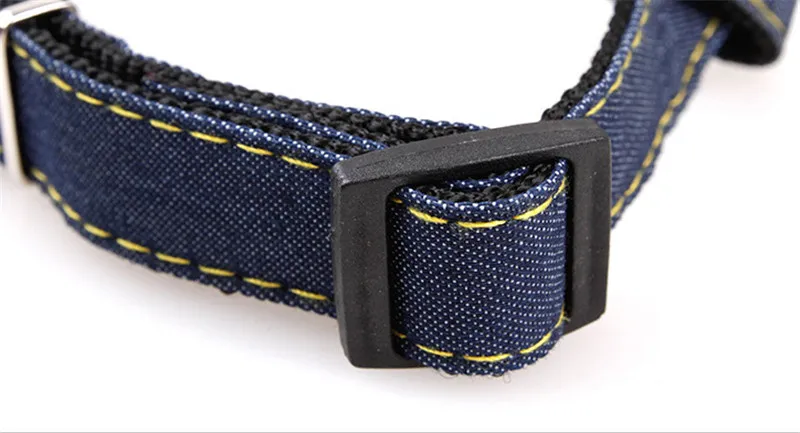 Adjustable No-Pull Denim Dog Harnesses Leash Collar for Greater Control Safety Dog Training Walking Running Rescue Harness 1