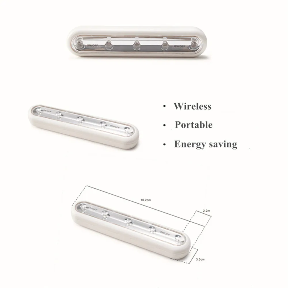 Светодиодный светильник в полоску, портативный энергосберегающий светильник-вспышка, шкаф, шкаф, коридор, фойе, лестницы, прикроватный настенный светильник для туалета