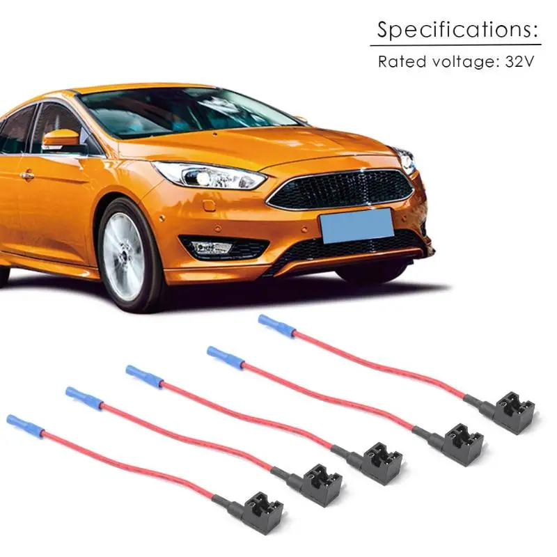 5 упаковок мини размер автомобиля Add-a-circuit плавкий предохранитель адаптер с 15а микропредохранитель