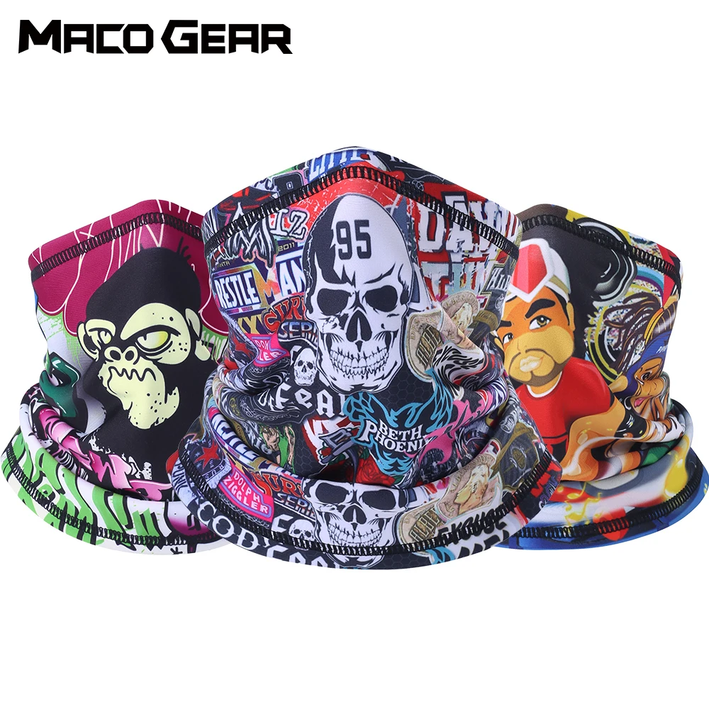 

3D Skull Outdoor Bandana Neck Gaiter Thermal Half Face Mask Warmer Tube Shield Hiking Cycling Skiing Biker Head Scarf Men Women