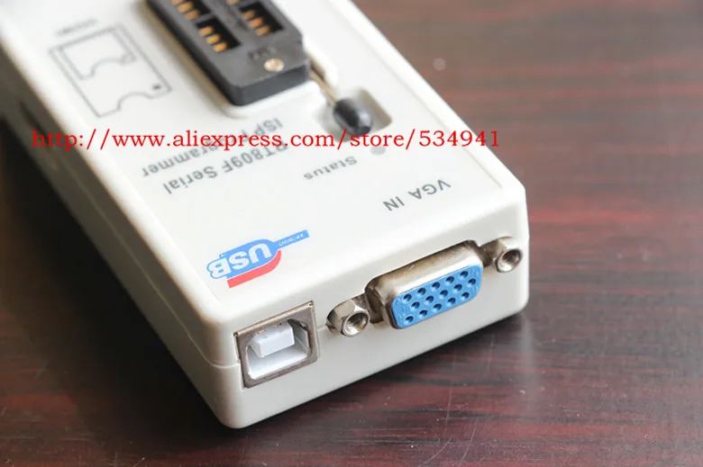 Новейший оригинальный RT809F программатор + 5 адаптеров VGA ЖК плата ICSP 24 25 93 серия IC
