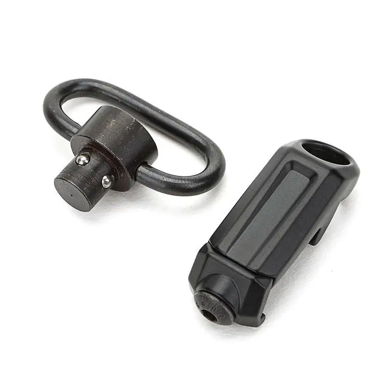

Tactical Push Button Quick Release Detach QD Swivel Loop with Rail Sling Attachment Mount For 20mm Picatinny Rails