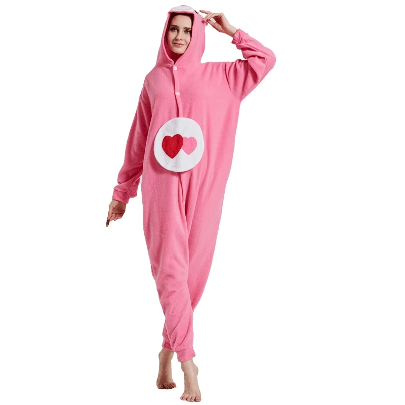 JINUO милый мультфильм кигуруми с длинным рукавом капюшоном Onesie взрослых для