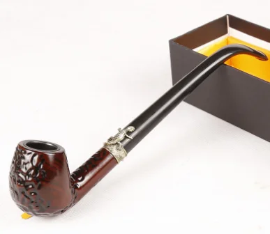 Популярный креативный проданный деревянный длинный полюс табачная трубка высшего класса курительная трубка для сигарного табака мундштук держатель для сигарет LFB813 - Цвет: style 1