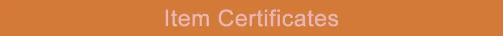 Item Certificates 01