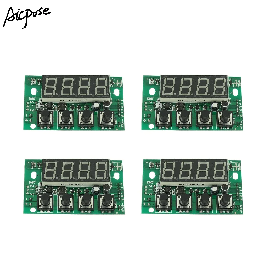 4 шт./лот 54X3W/36x3w LED PAR материнская плата RGBW DC 12 36V постоянное давление 4/8CH