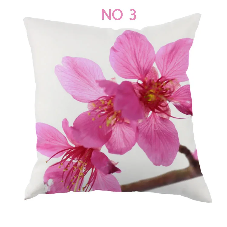 Чехол для подушки в американском стиле с принтом орхидеи, наволочка из полиэстера, чехол для подушки для дома, дивана, автомобиля - Цвет: NO3