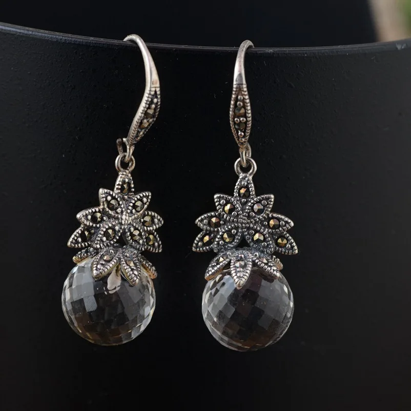 

Deer King jewelry line S925 silver inlaid white Crystal Silver Antique Style female style wholesale