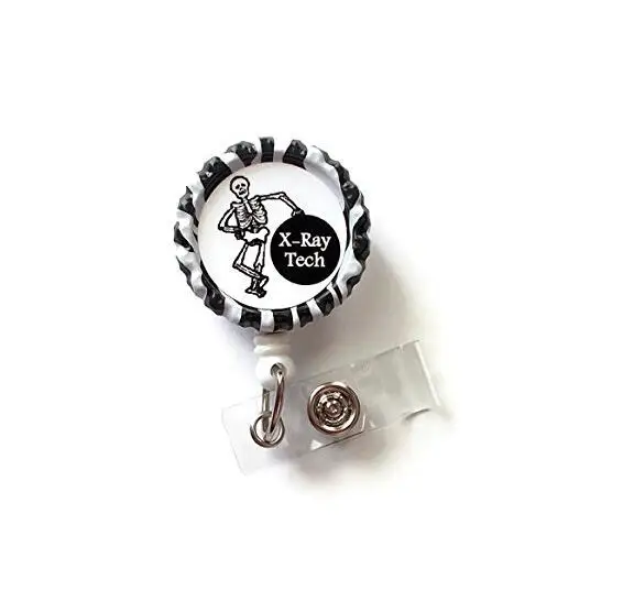 

X-ray Tech Skeleton - Id Badge Holder Id Badge Reel - Radiologist Badge Reel 10PCS/LOT