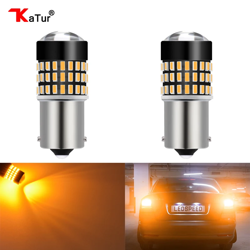 Katur 2 шт. 1156 BA15S светодиодная сигнальная Поворотная лампа 900 люмен P21W Led 3014 78 SMD с