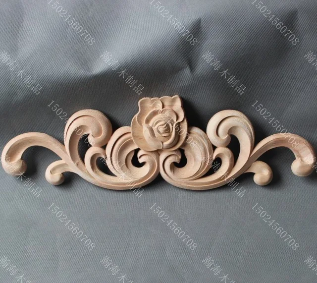 2pcs Lot 42 5 13 1 5cm Wood Carving European Style Decals Wardrobe Cabinets Rose Flower In Furniture Accessories From 2pcs Lot 42 5 13 1 5cm Wood Carving European Style Decals Wardrobe Cabinets Rose Flower In Furniture Accessories From