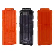 3colors 12 Reload Clip Magazines Round Darts Replacement Plastic Magazines Toy Gun Soft Bullet Clip For